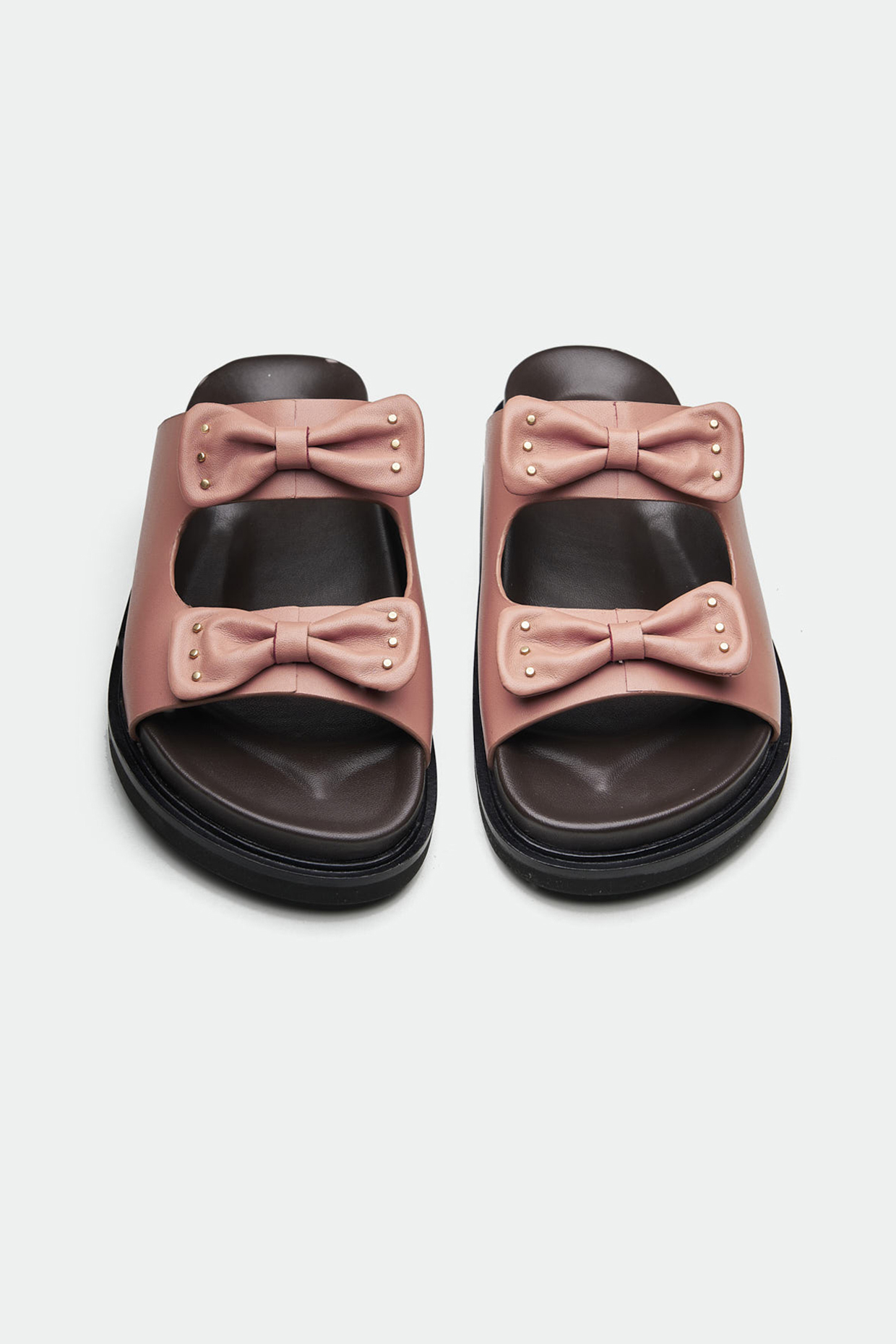 Pink Genuine Leather Flats by Oroh at Pernia's Pop Up Shop