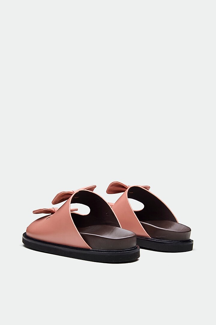 Pink Genuine Leather Flats by Oroh at Pernia's Pop Up Shop