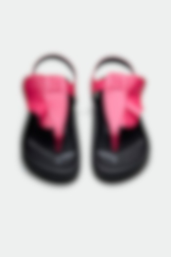 Pink Genuine Leather Flats by Oroh at Pernia's Pop Up Shop