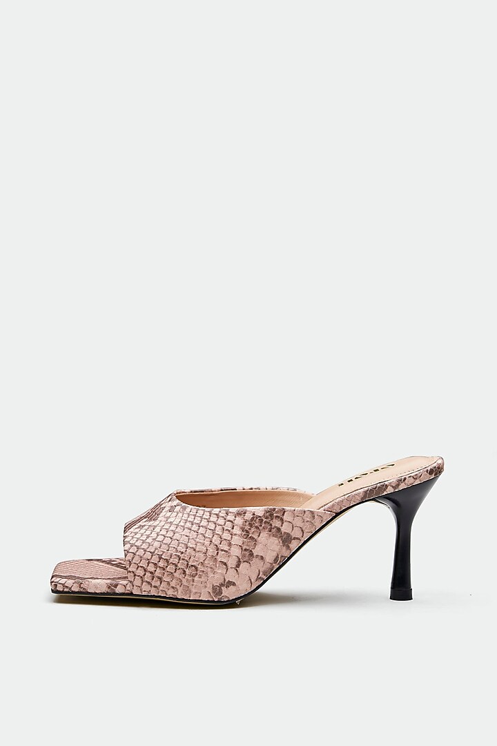 Multi-Colored Genuine Leather Square-Toe Stiletto Heels by Oroh at Pernia's Pop Up Shop