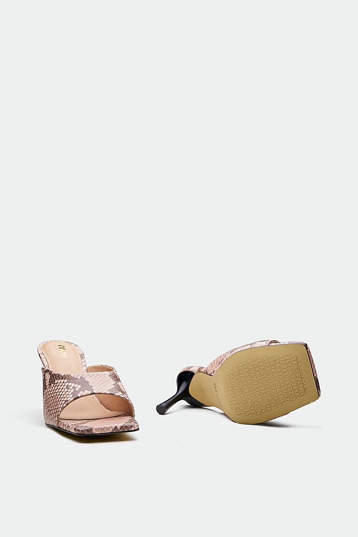 Multi-Colored Genuine Leather Square-Toe Stiletto Heels by Oroh at Pernia's Pop Up Shop
