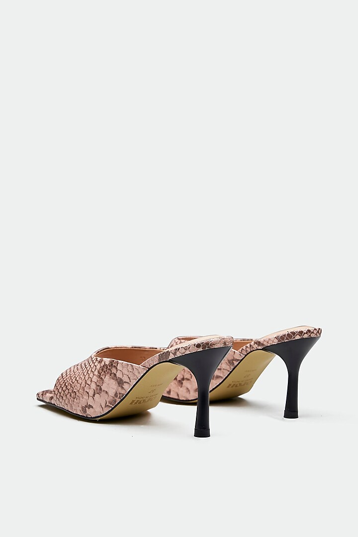 Multi-Colored Genuine Leather Square-Toe Stiletto Heels by Oroh at Pernia's Pop Up Shop