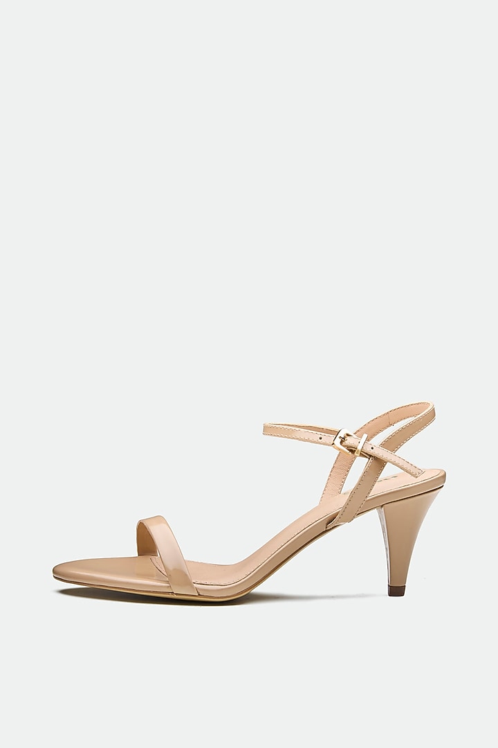 Pink Genuine Leather Kitten Heels by Oroh at Pernia's Pop Up Shop