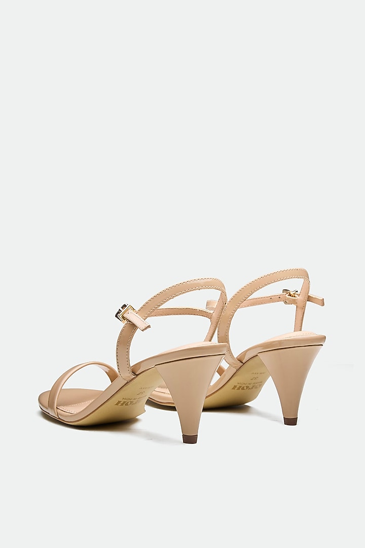 Pink Genuine Leather Kitten Heels by Oroh at Pernia's Pop Up Shop