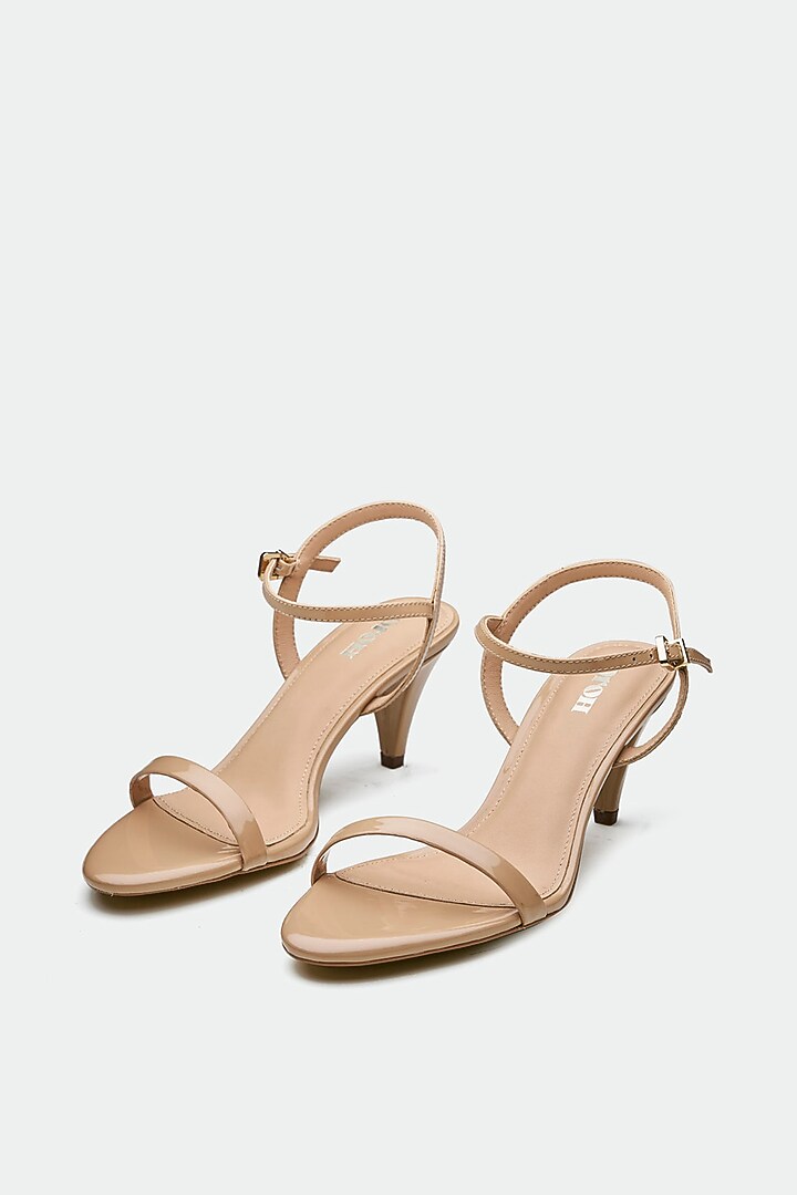 Pink Genuine Leather Kitten Heels by Oroh at Pernia's Pop Up Shop