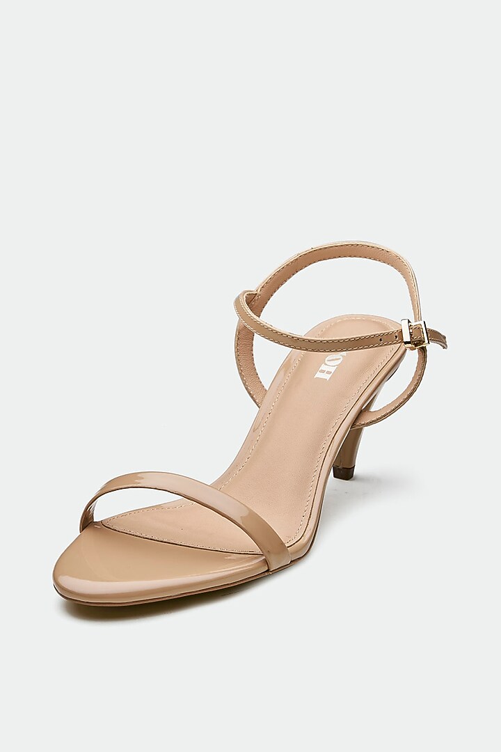 Pink Genuine Leather Kitten Heels by Oroh at Pernia's Pop Up Shop