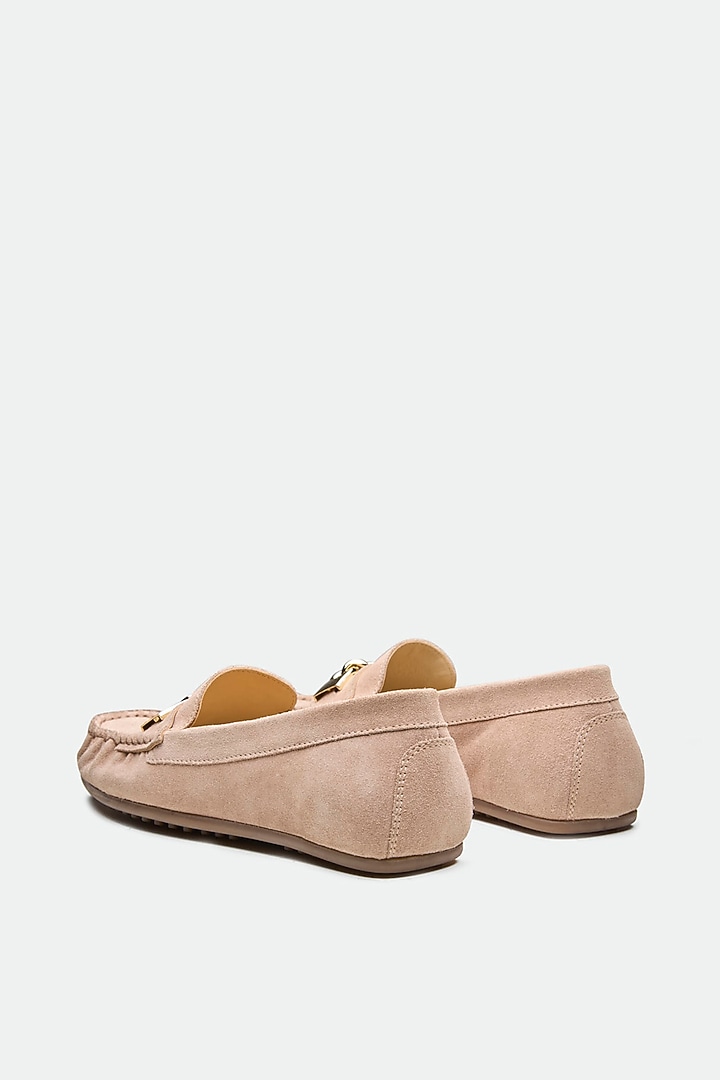 Pink Genuine Leather Moccasin Loafers by Oroh at Pernia's Pop Up Shop
