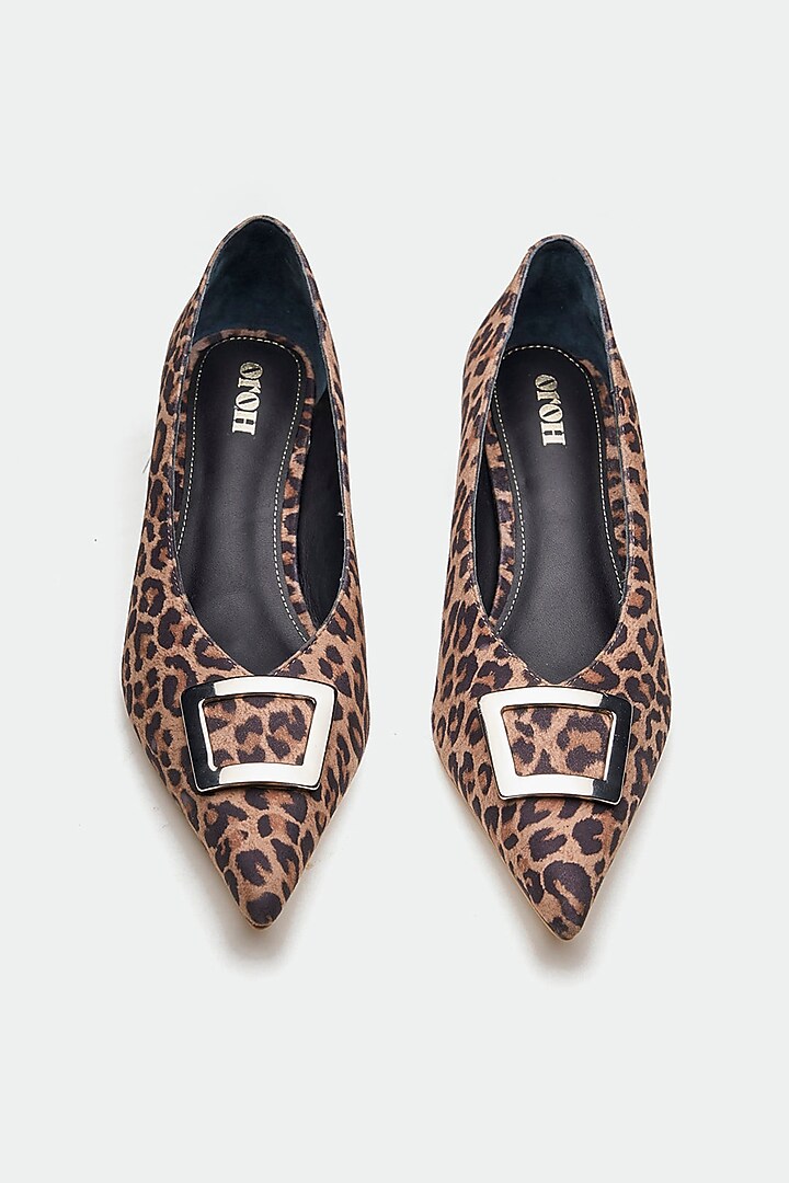 Multi-Colored Genuine Leather Leopard Printed Heels by Oroh at Pernia's Pop Up Shop