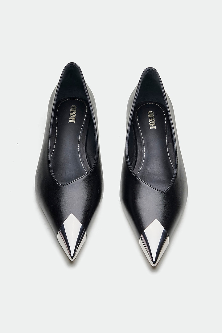 Black Patent Leather Heels by Oroh at Pernia's Pop Up Shop