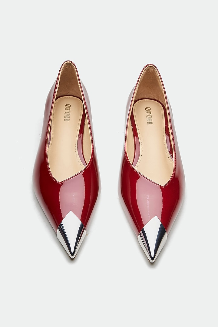 Red Patent Leather Heels by Oroh at Pernia's Pop Up Shop