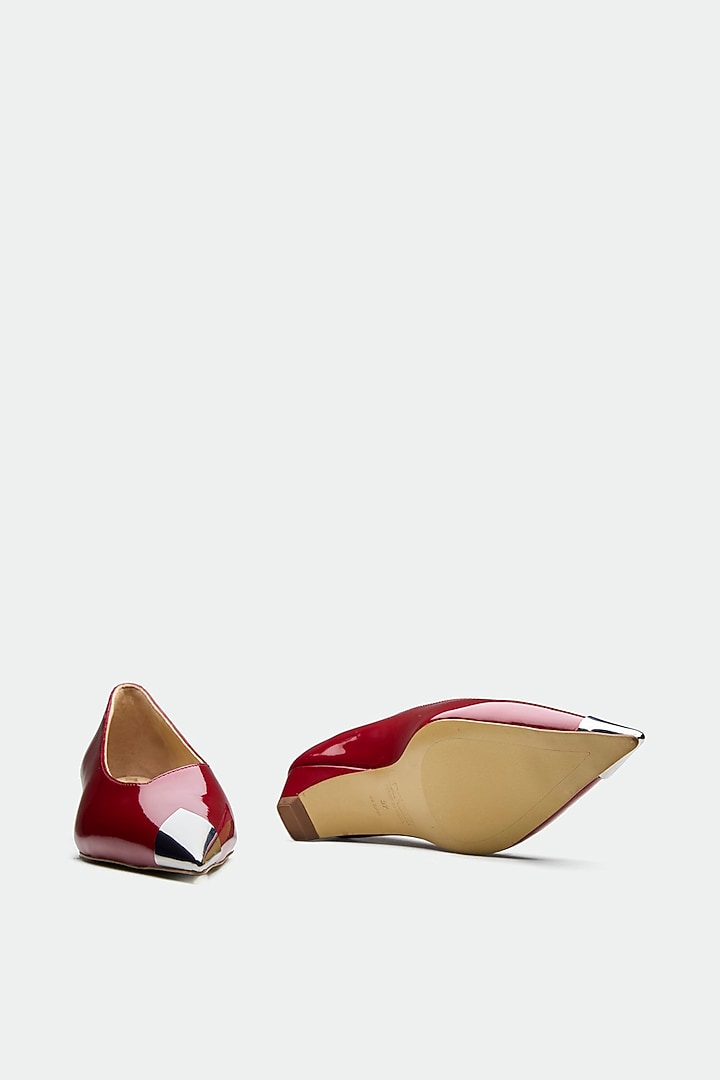 Red Patent Leather Heels by Oroh at Pernia's Pop Up Shop