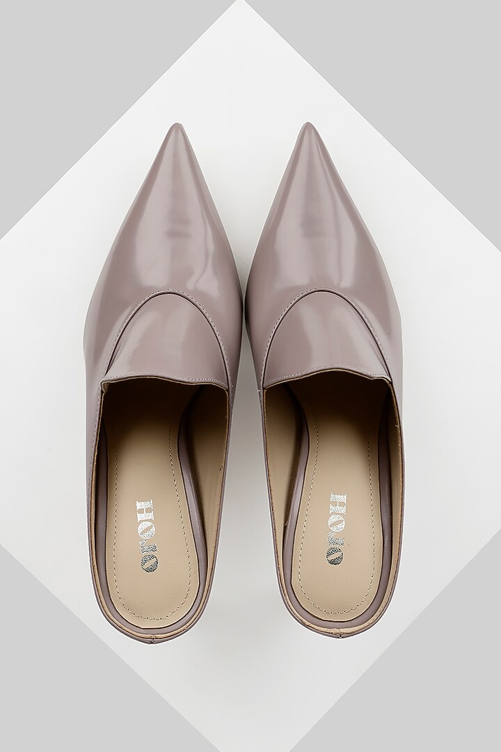 Purple Genuine Leather Pumps by Oroh at Pernia's Pop Up Shop
