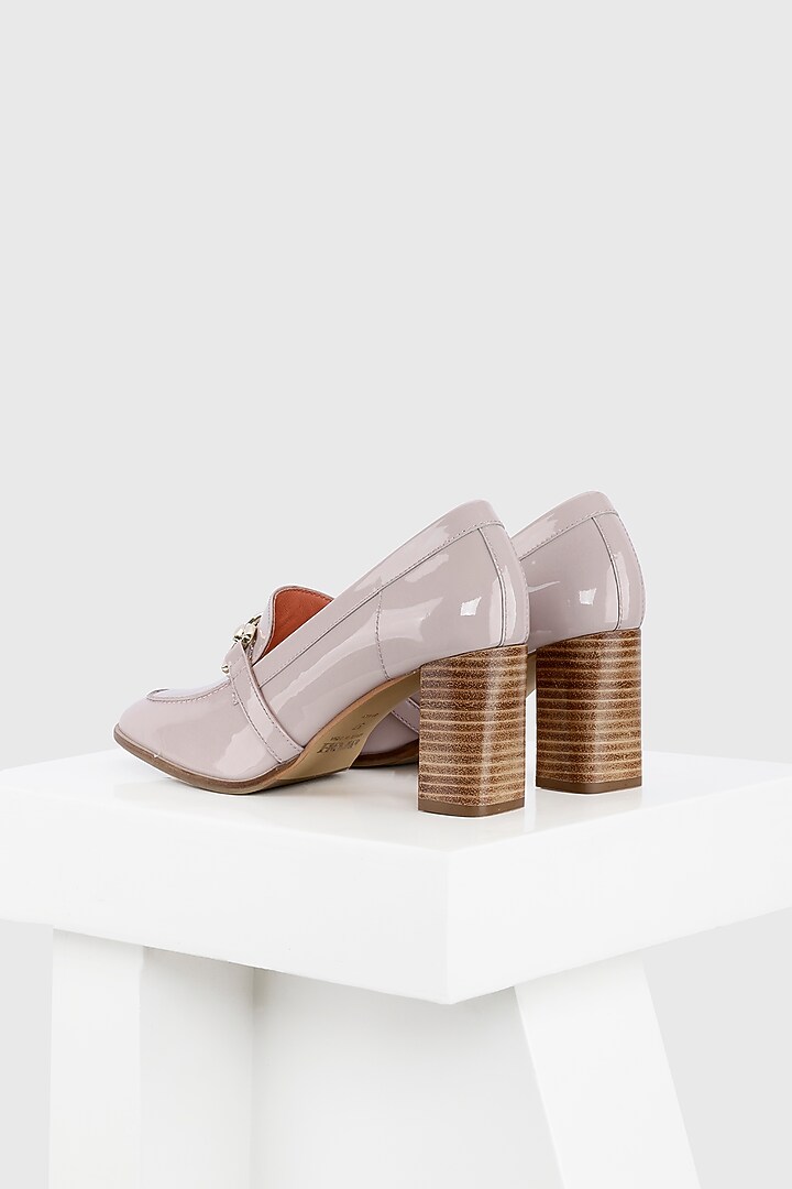 Purple Patent Leather Embellished Court Shoes by Oroh at Pernia's Pop Up Shop