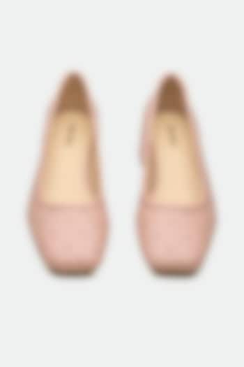 Pink Genuine Leather Square-Toe Pump Heels by Oroh at Pernia's Pop Up Shop