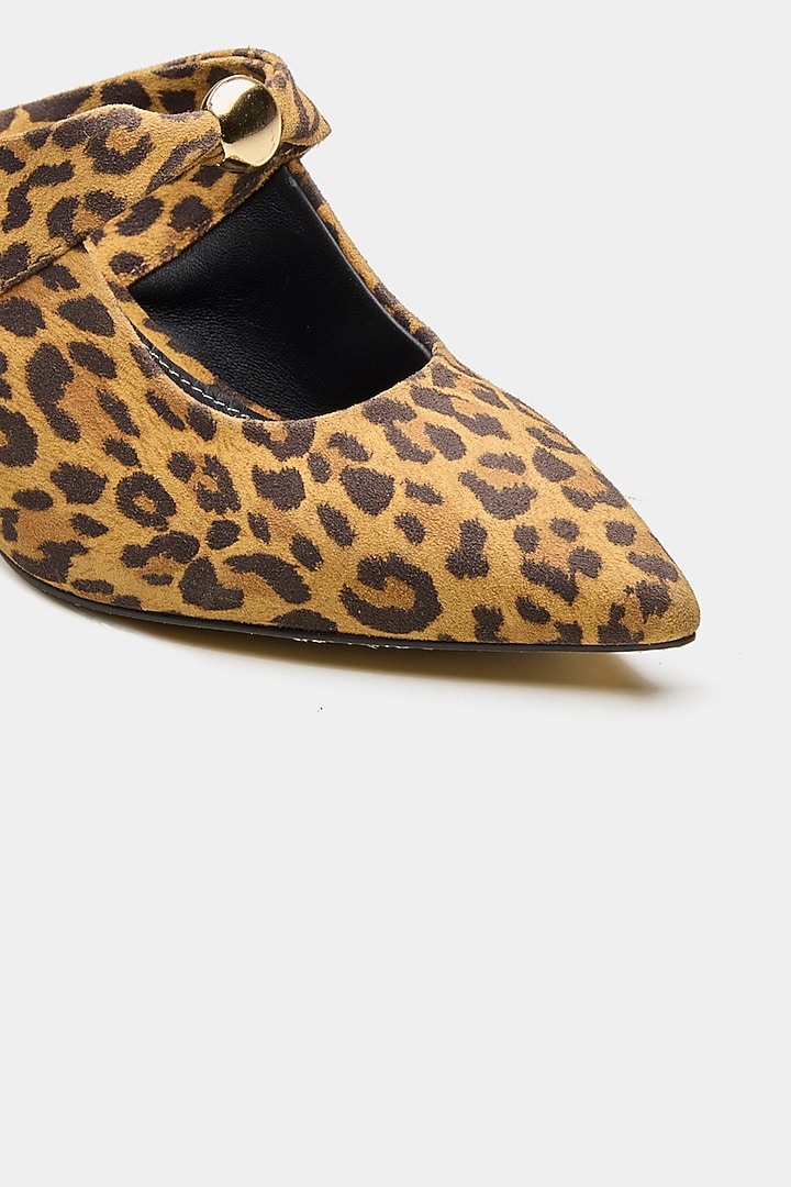 Multi-Colored Genuine Leather Leopard Printed Heels by Oroh at Pernia's Pop Up Shop
