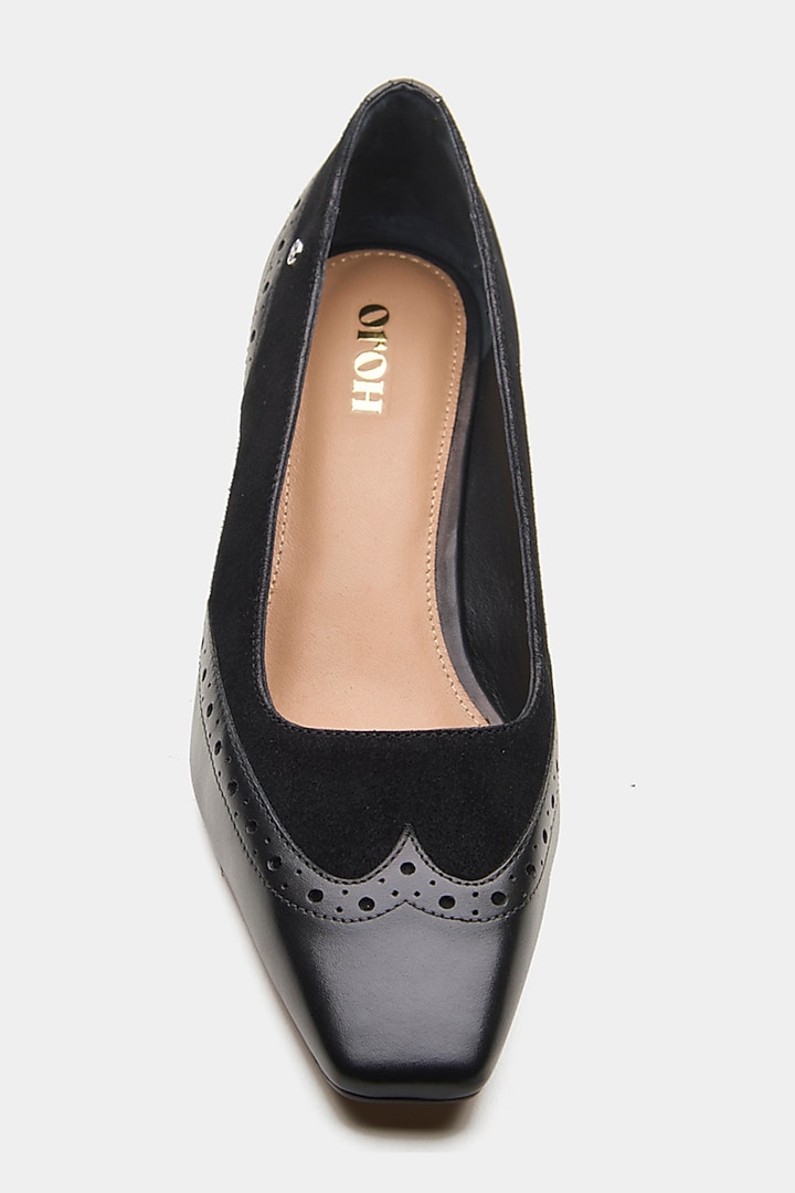 Black Genuine Leather Pump Heels by Oroh at Pernia's Pop Up Shop