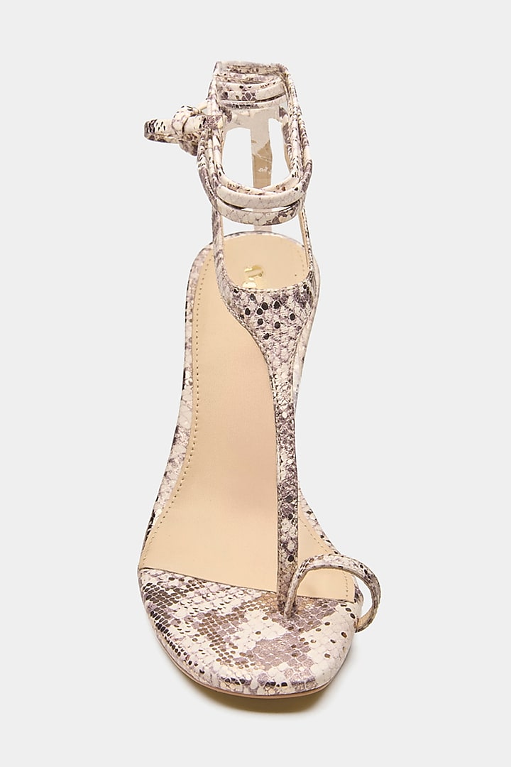 Multi-Colored Genuine Leather Strappy Heels by Oroh at Pernia's Pop Up Shop