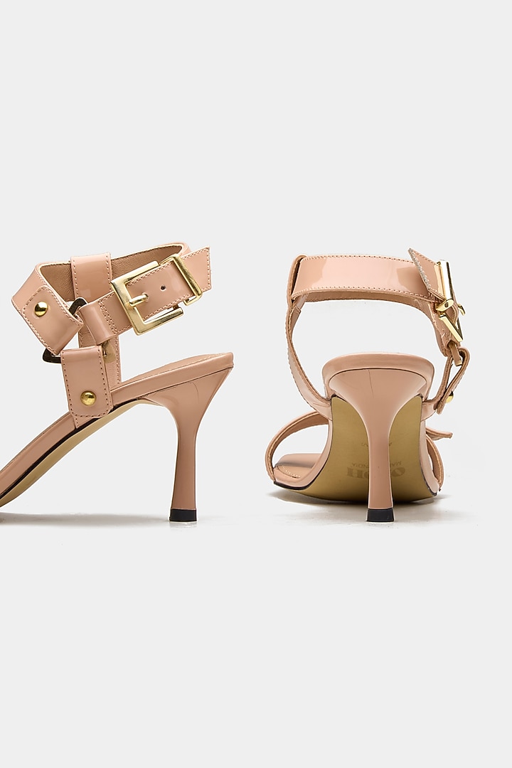 Pink Genuine Leather High Heels by Oroh at Pernia's Pop Up Shop