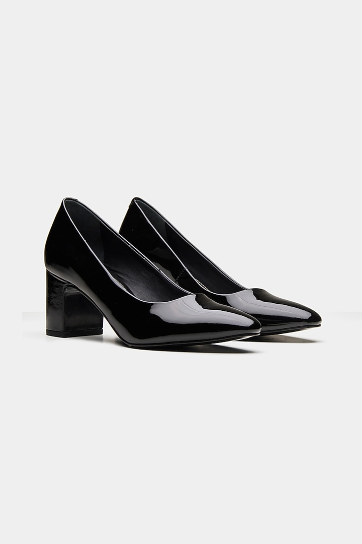 Black Patent Leather Pump Heels by Oroh at Pernia's Pop Up Shop