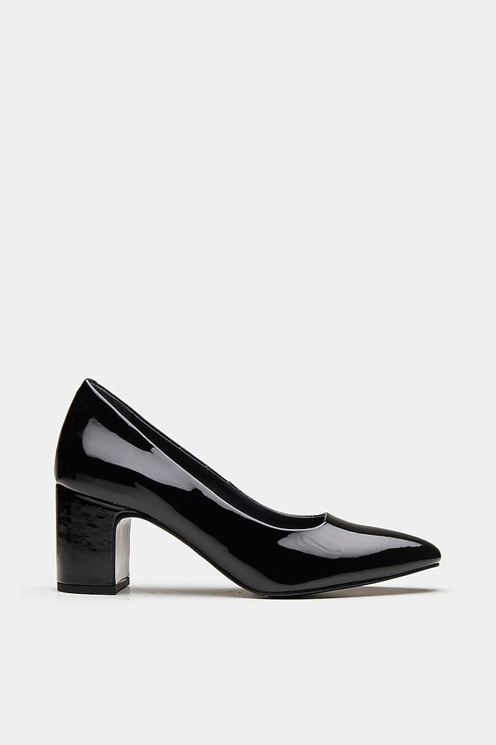 Black Patent Leather Pump Heels by Oroh at Pernia's Pop Up Shop