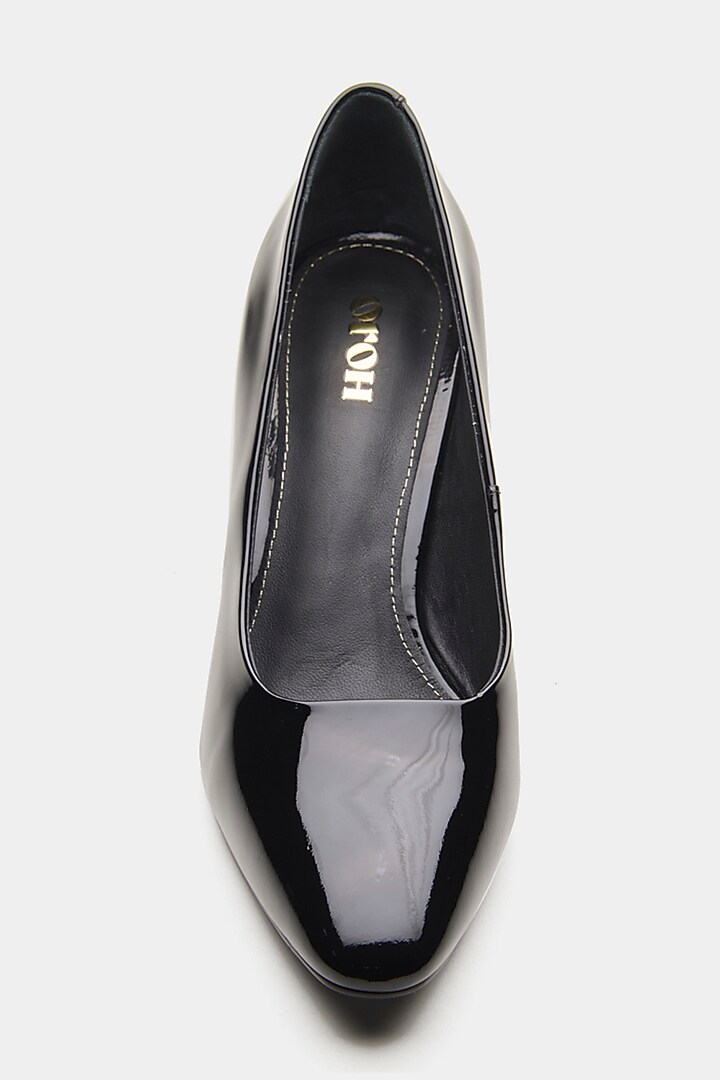 Black Patent Leather Pump Heels by Oroh at Pernia's Pop Up Shop