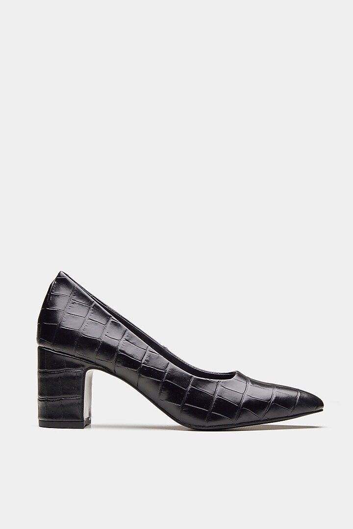 Black Patent Leather Pump Heels by Oroh at Pernia's Pop Up Shop
