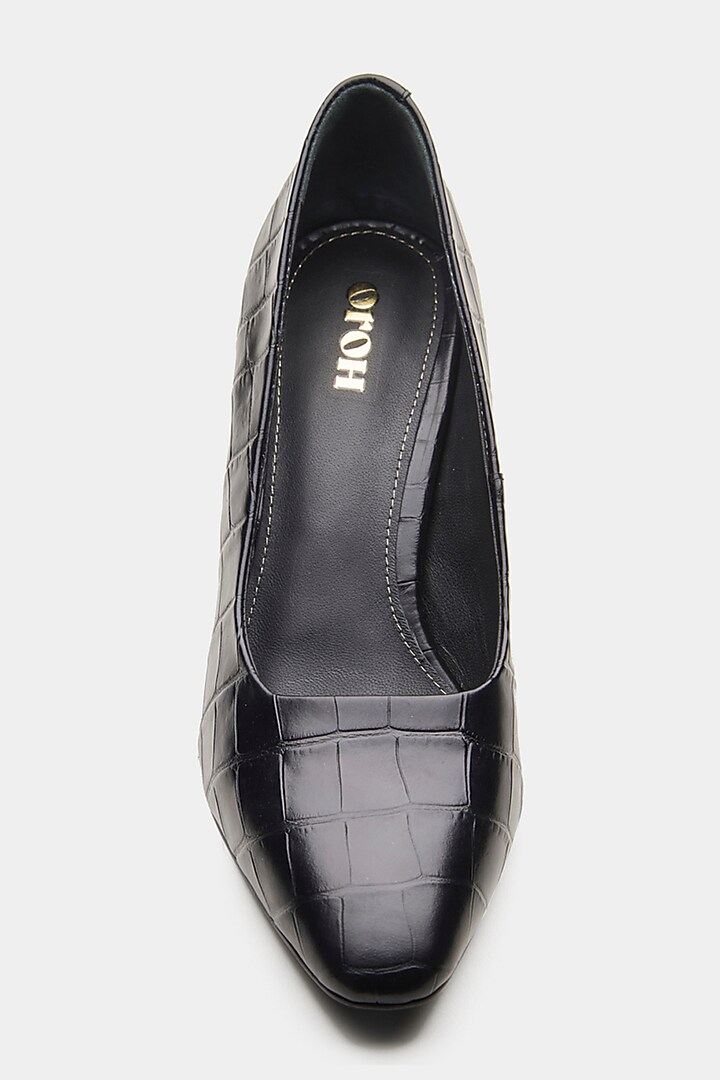Black Patent Leather Pump Heels by Oroh at Pernia's Pop Up Shop