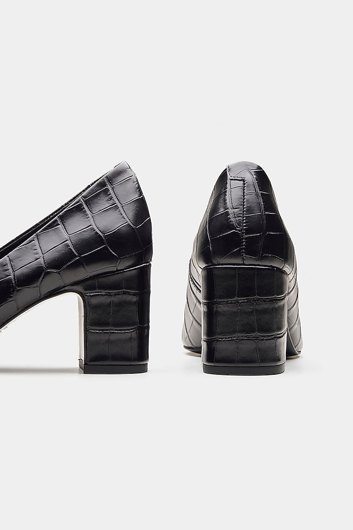 Black Patent Leather Pump Heels by Oroh at Pernia's Pop Up Shop