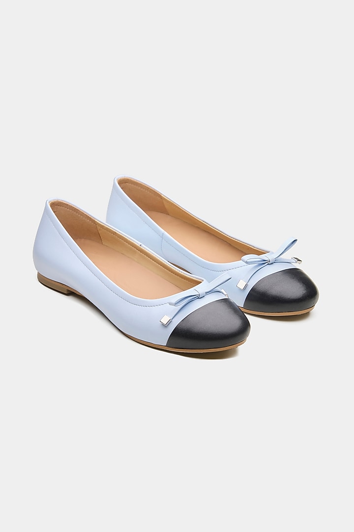 Blue Patent Leather Ballerina Flats by Oroh at Pernia's Pop Up Shop