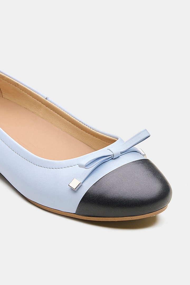 Blue Patent Leather Ballerina Flats by Oroh at Pernia's Pop Up Shop