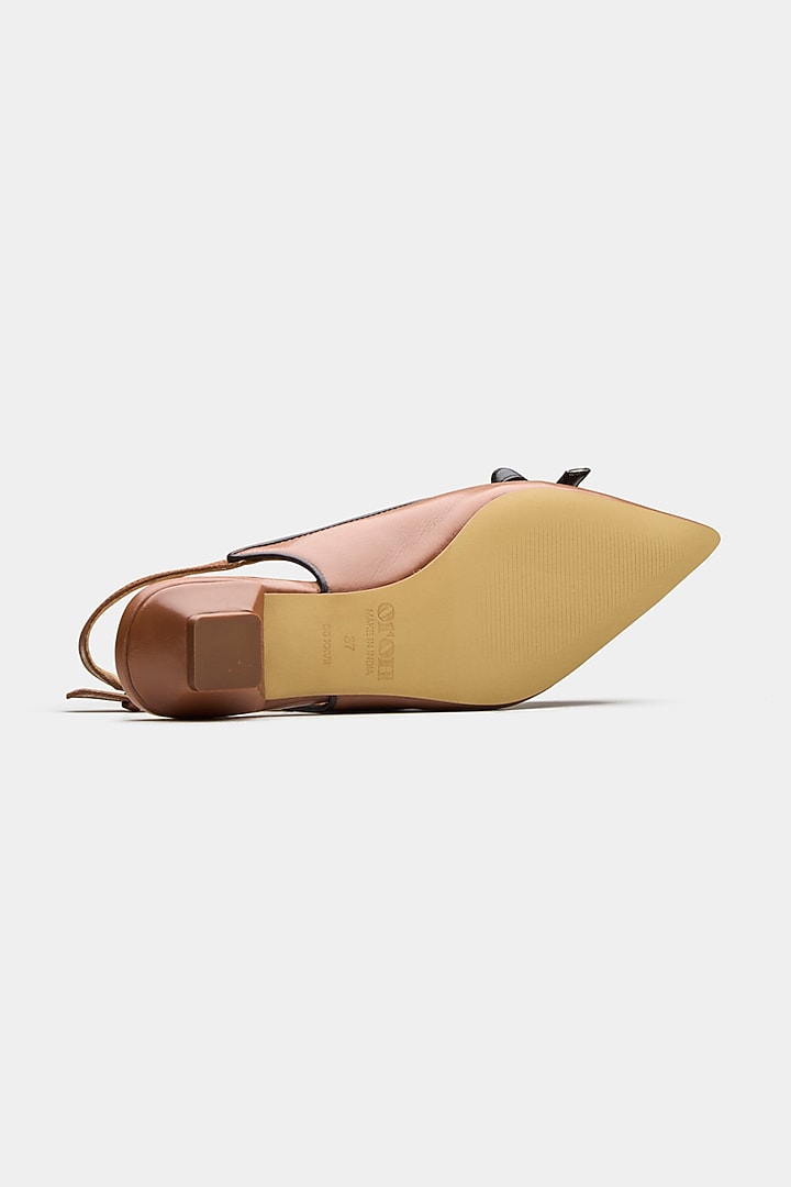 Tan Genuine Leather Shoe Sandals by Oroh at Pernia's Pop Up Shop
