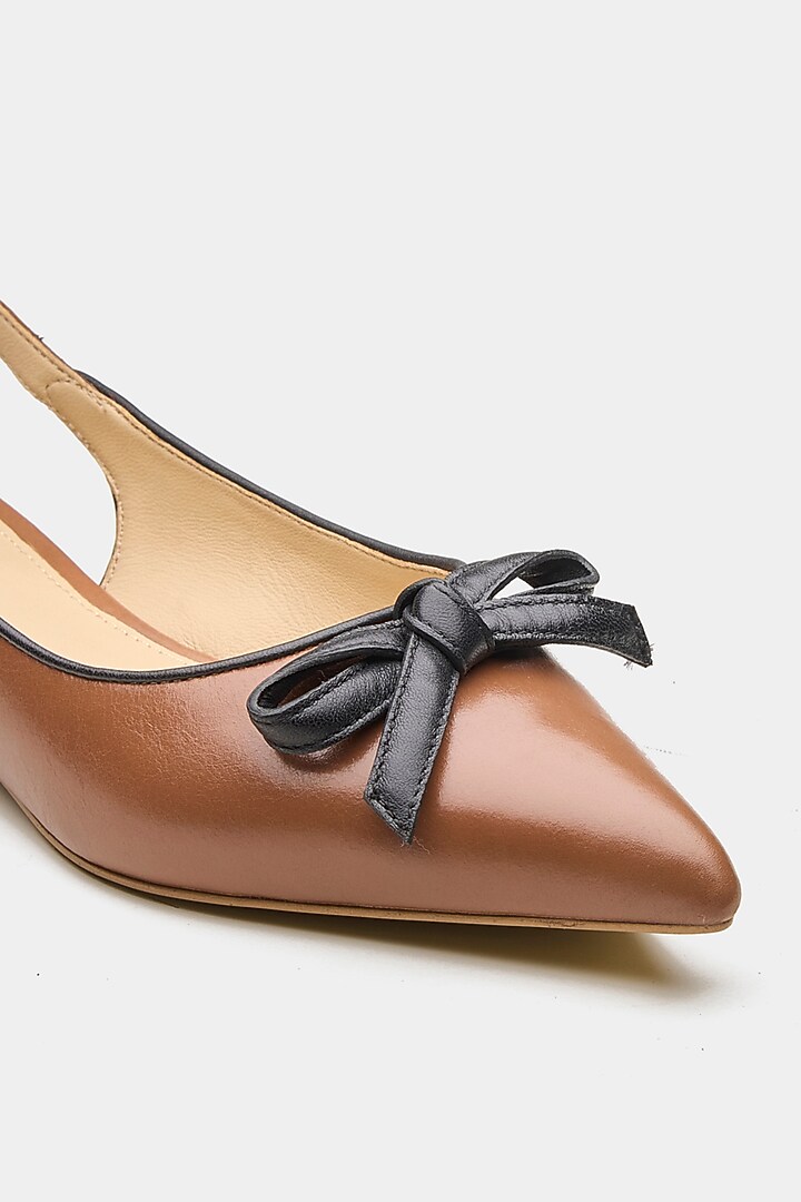 Tan Genuine Leather Shoe Sandals by Oroh at Pernia's Pop Up Shop