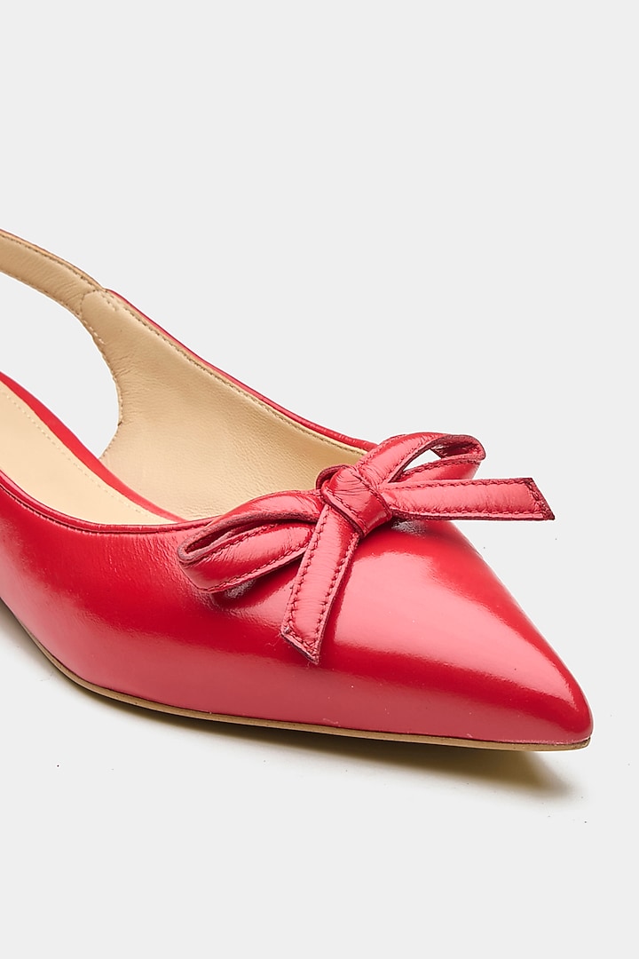 Red Genuine Leather Shoe Sandals by Oroh at Pernia's Pop Up Shop