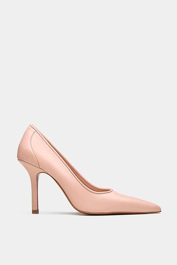 Pink Genuine Leather Pump Stiletto Heels by Oroh at Pernia's Pop Up Shop