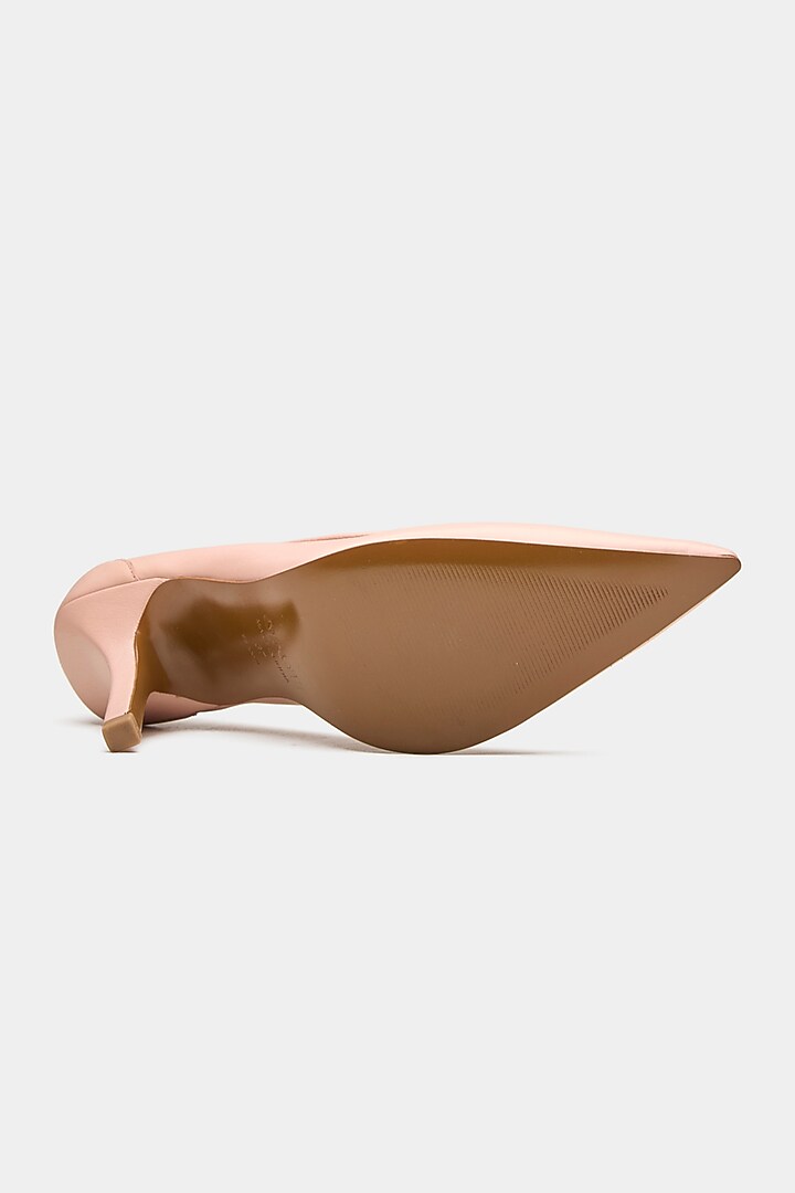 Pink Genuine Leather Pump Stiletto Heels by Oroh at Pernia's Pop Up Shop