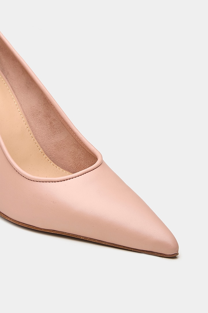 Pink Genuine Leather Pump Stiletto Heels by Oroh at Pernia's Pop Up Shop