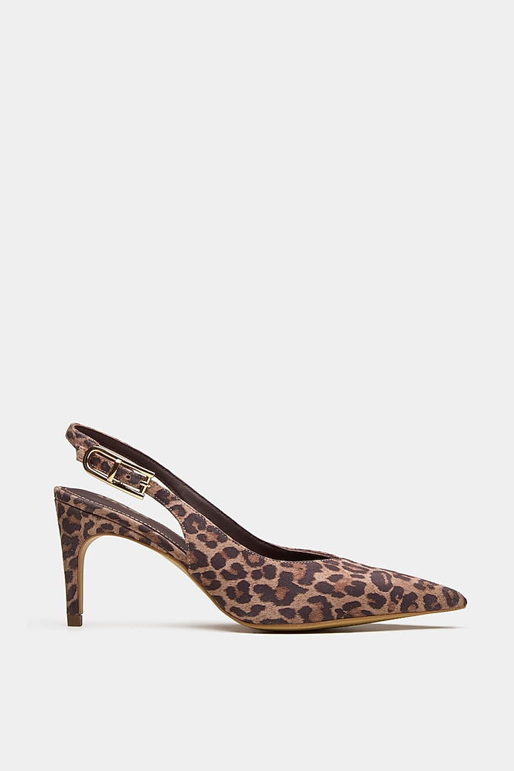 Grey Genuine Leather Stiletto Heels by Oroh at Pernia's Pop Up Shop