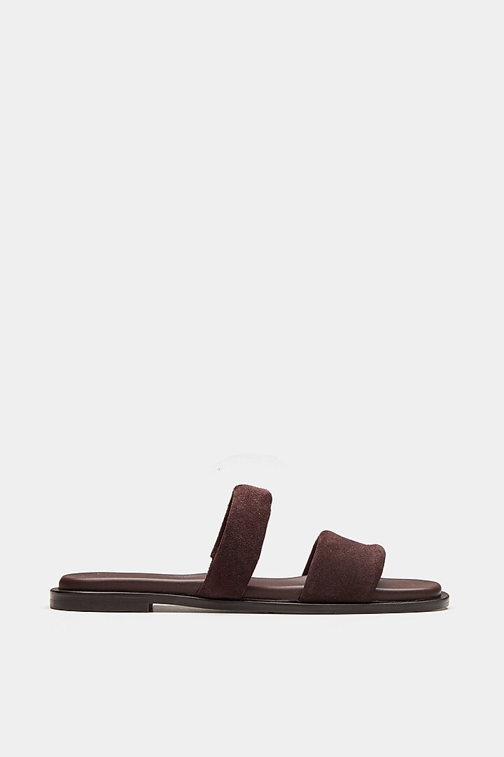 Brown Genuine Leather Flats by Oroh at Pernia's Pop Up Shop