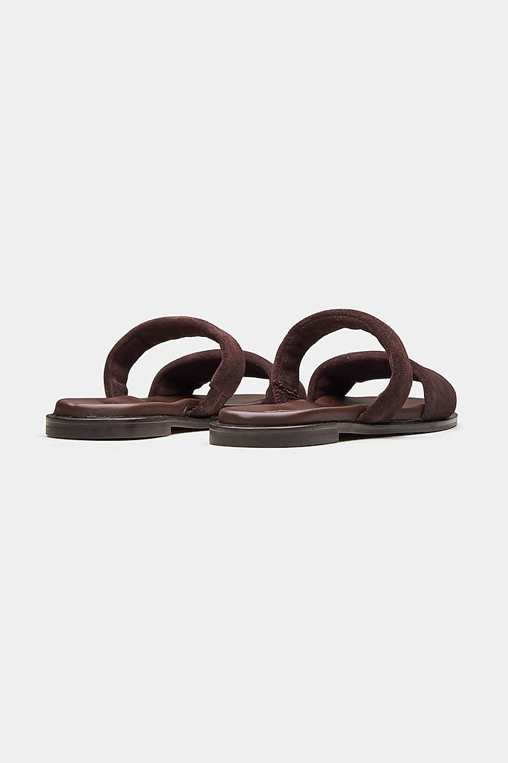 Brown Genuine Leather Flats by Oroh at Pernia's Pop Up Shop