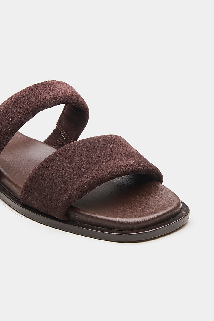 Brown Genuine Leather Flats by Oroh at Pernia's Pop Up Shop