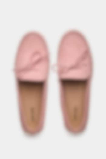 Pink Genuine Leather Loafers by Oroh at Pernia's Pop Up Shop