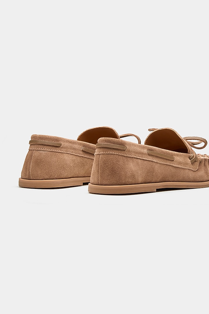 Brown Genuine Leather Loafers by Oroh at Pernia's Pop Up Shop