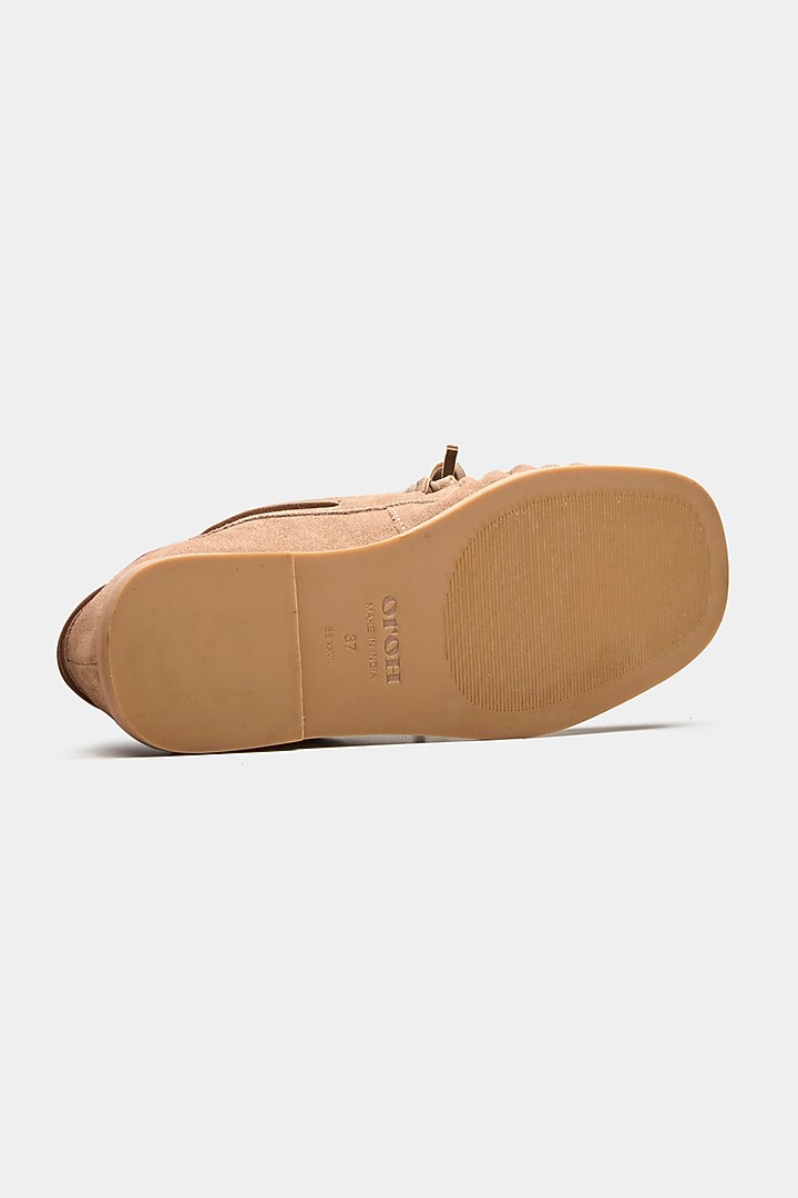 Brown Genuine Leather Loafers by Oroh at Pernia's Pop Up Shop