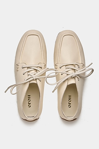 Off-White Genuine Leather Shoes by Oroh