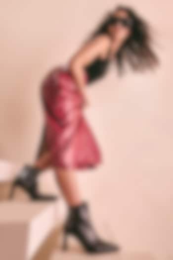 Black Genuine Leather Ankle Boots by Oroh at Pernia's Pop Up Shop