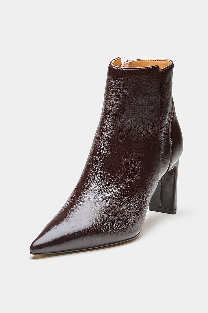Brown Genuine Leather Ankle Boots by Oroh at Pernia's Pop Up Shop