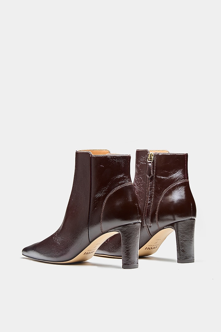 Brown Genuine Leather Ankle Boots by Oroh at Pernia's Pop Up Shop