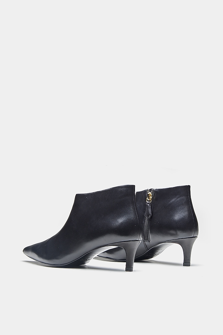 Black Genuine Leather Ankle Boots by Oroh at Pernia's Pop Up Shop