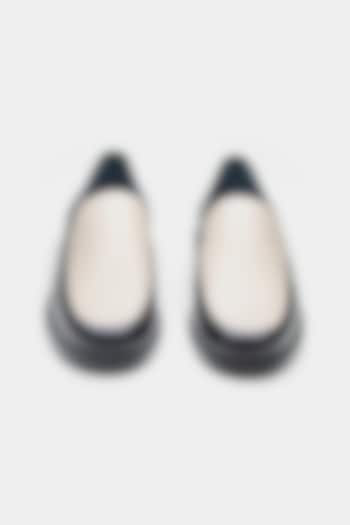 Black Genuine Leather Loafers by Oroh at Pernia's Pop Up Shop