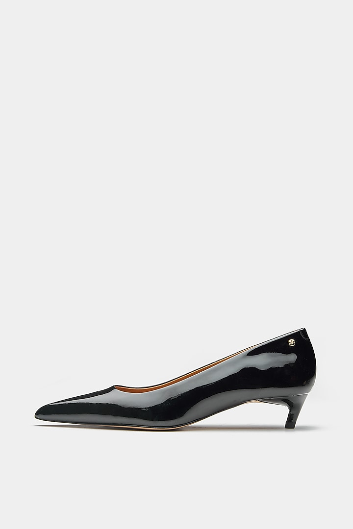 Black Genuine Leather Pumps by Oroh at Pernia's Pop Up Shop